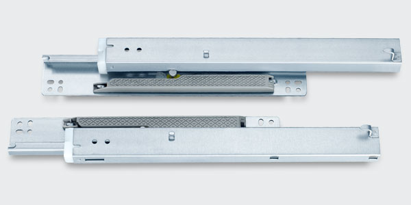 JQ-100 European-style soft closing full extension undermount slide(Max drawer slide thickness: 16mm/19mm,with locking brackets)