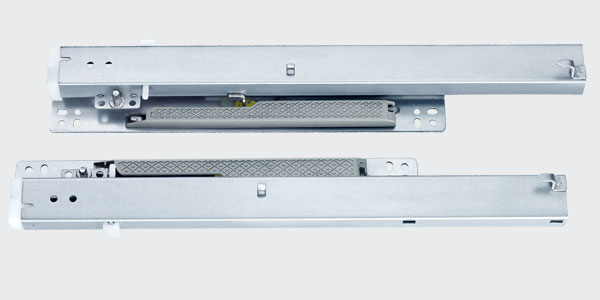 JQ-101 European-style soft closing full extension undermount slide(Max drawer slide thickness: 16mm/19mm,with locking pin and damper)